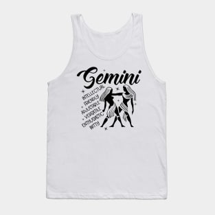 Gemini Zodiac Sign Positive Personality Traits Tank Top